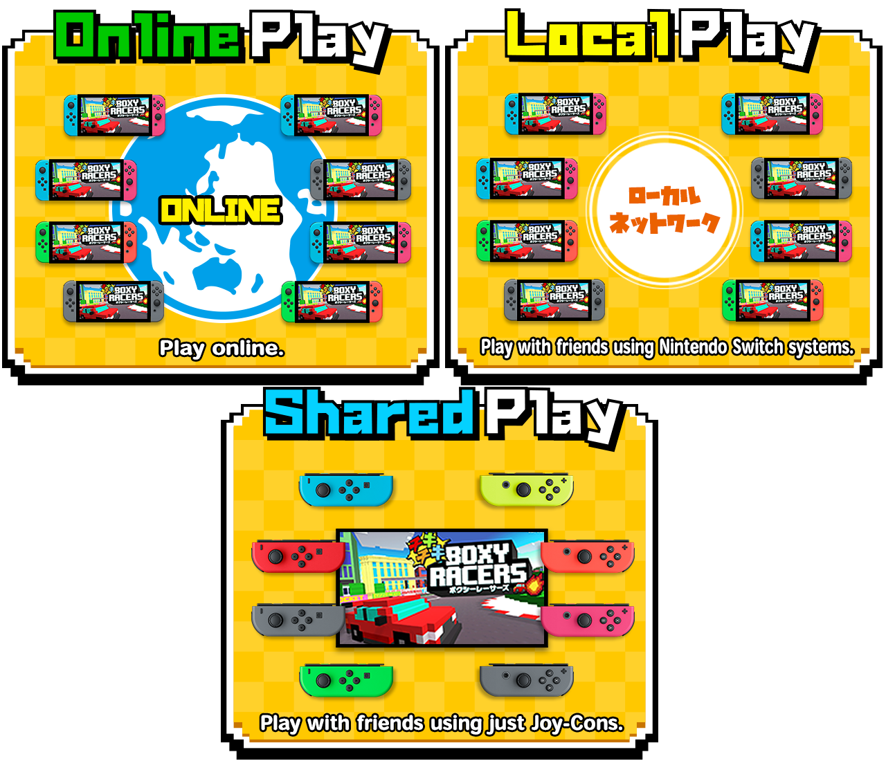 Online Multiplayer for up to 8 players!